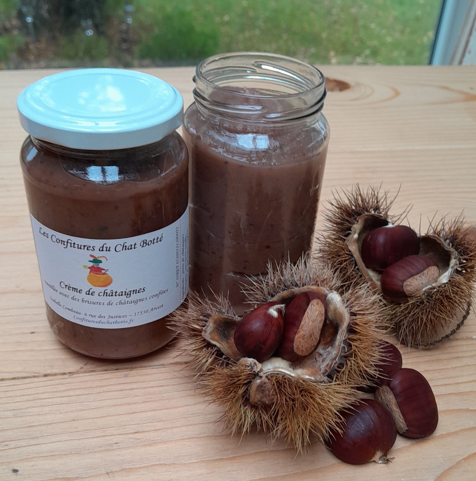 les confitures du Chat Botté -crème de châtaignes