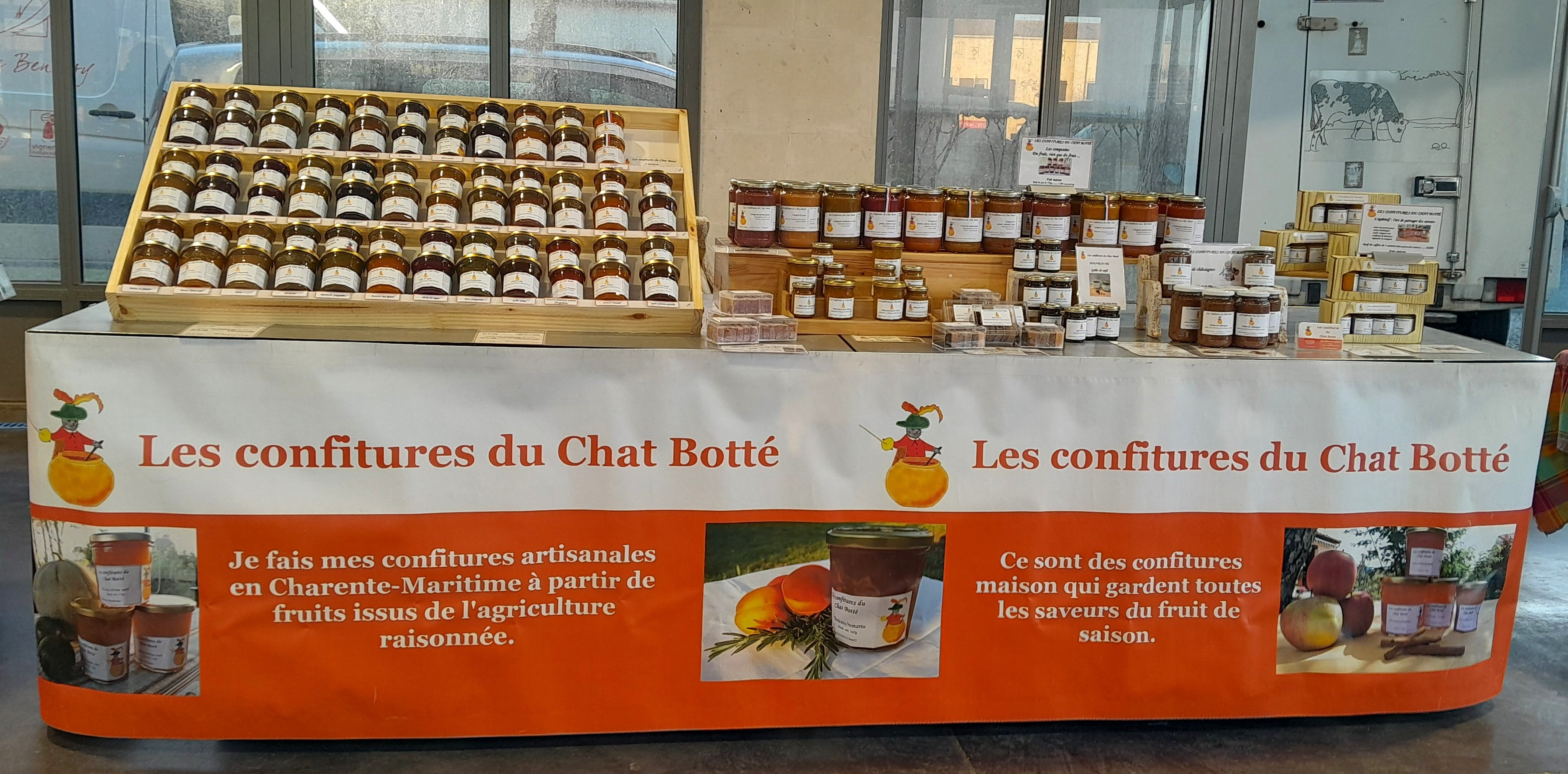 les confitures du Chat Botté - stand  de marché