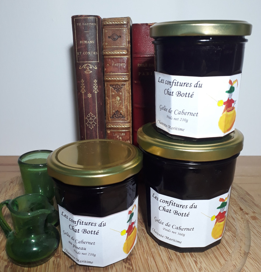 les confitures du Chat Botté - gelée cabernet au pineau