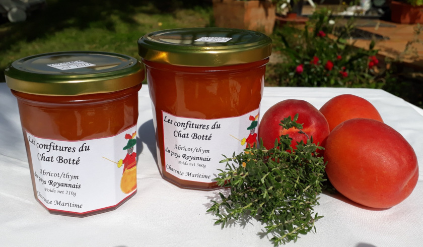 les confitures du Chat Botté - confiture abricot thym