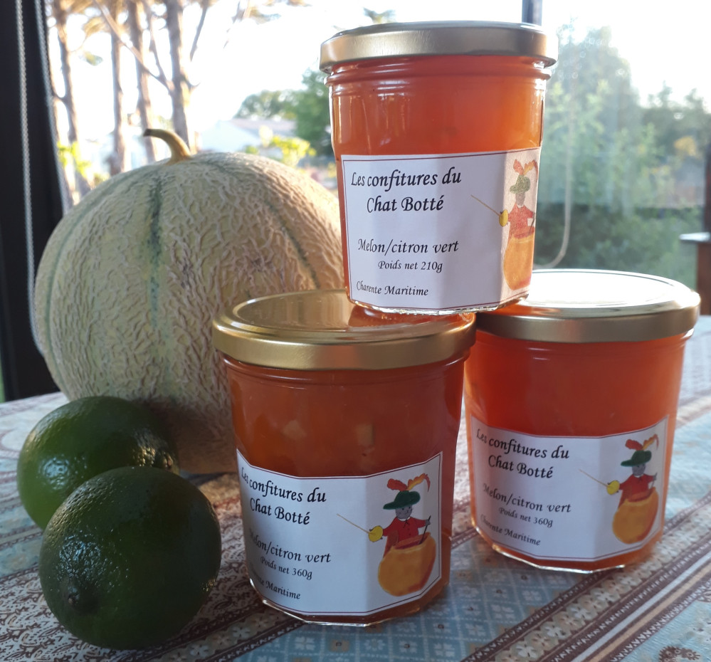 les confitures du Chat Botté - confiture melon citron vert