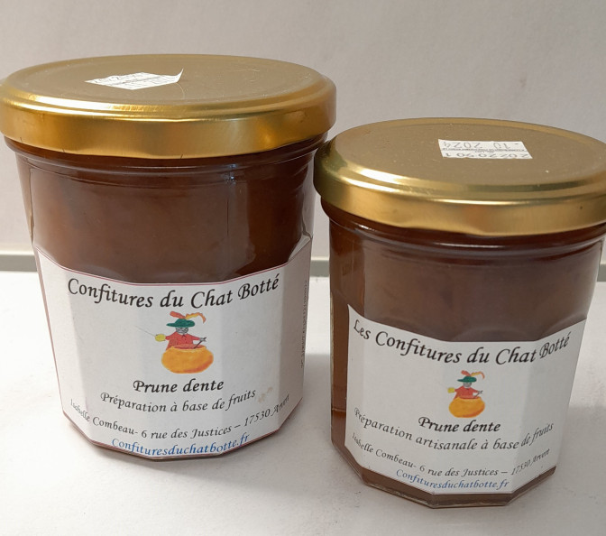 les confitures du Chat Botté - confiture prune dente