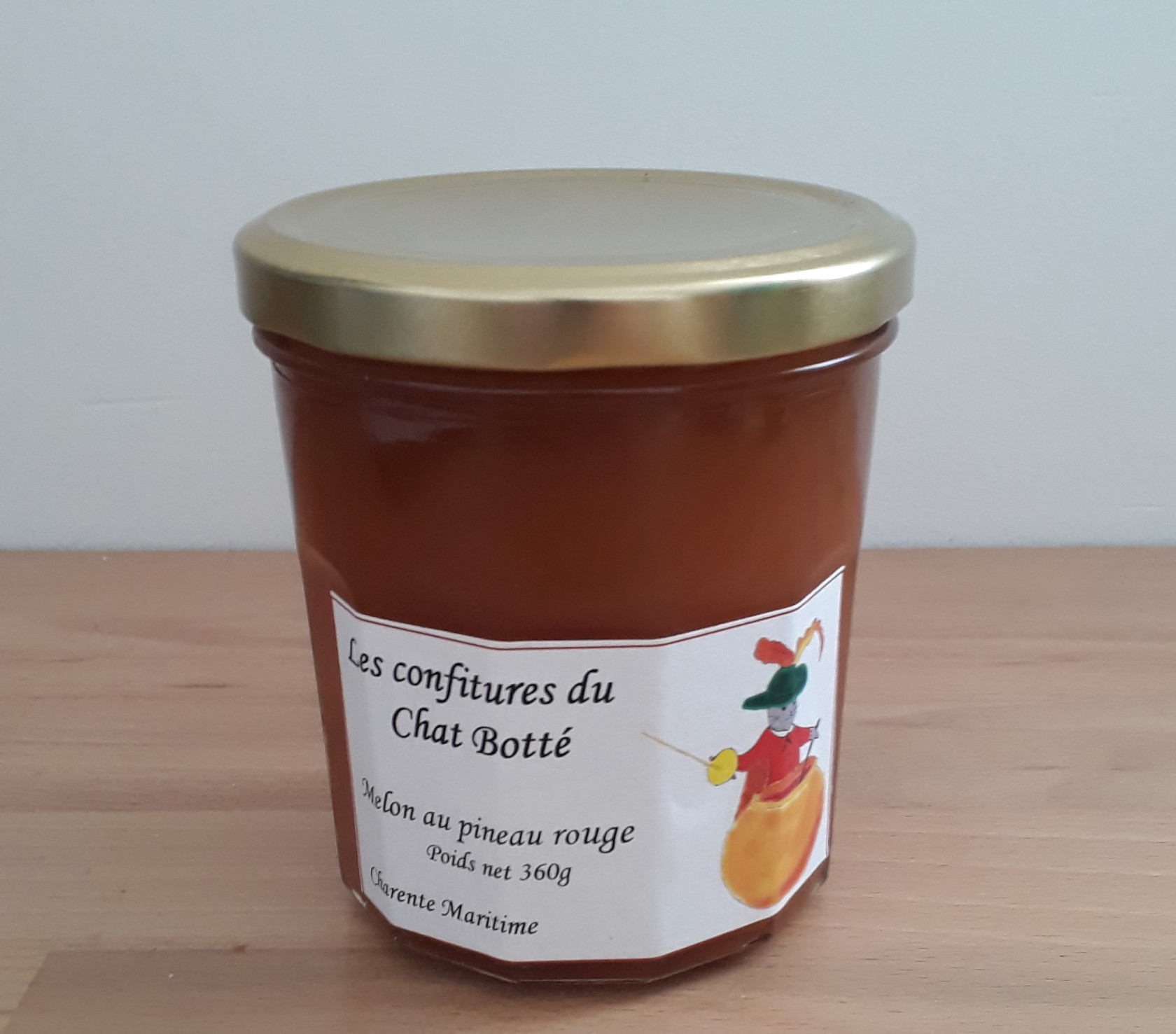 les confitures du Chat Botté - confiture melon au pineau