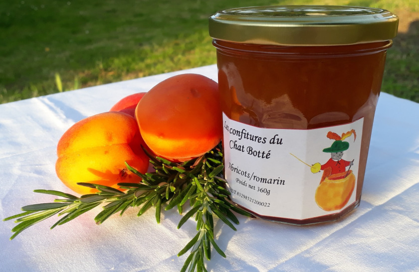 les confitures du Chat Botté - confiture abricot romarin