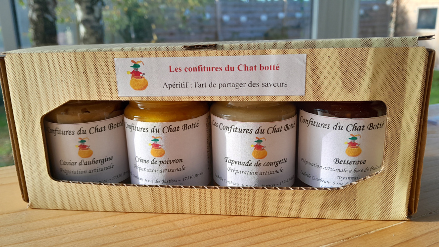 les confitures du Chat Botté - coffret apéritif